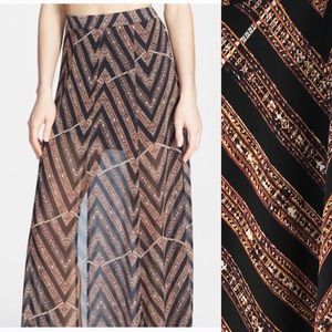 ASTR sheer maxi skirt